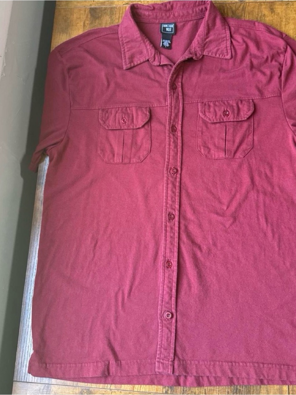 Jack & Jones Casual Button-Down Shirt in Burgundy